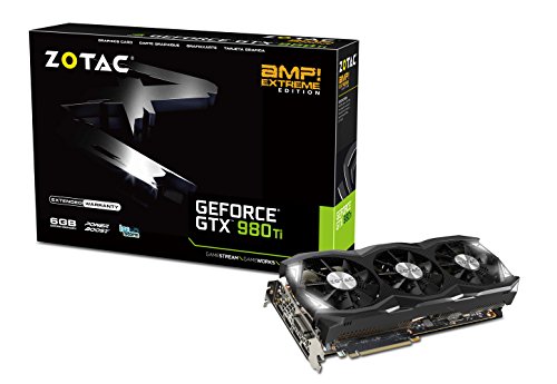 ZOTAC GeForce GTX 980 Ti AMP! Extreme Edition ZT-90505-10P Scheda Grafica da 6GB, Nero