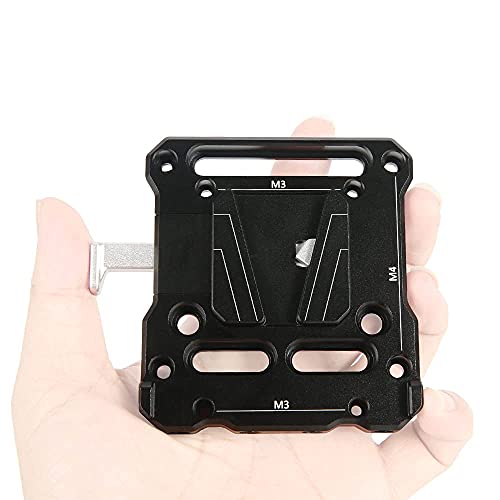 Image of NICEYRIG Quick Release V Lock Mount Battery Plate with 15mm Rail Block - 467