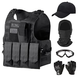 Ouraqto Taktisches Westen-Set mit Ausrüstung