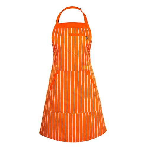 Iivos Aprons for Women Men ChefAdjustable Bib Apron with 3 Pockets 40 Long TiesCommercial GradeUnisex 33 x 281pc
