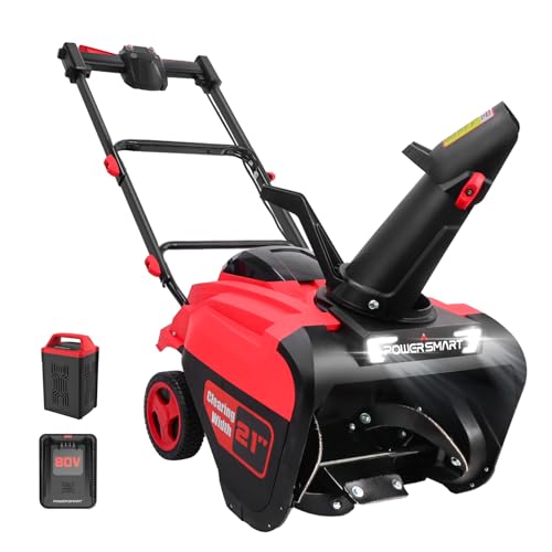 PowerSmart 80V 21-Inch Brushless Cordless Snow Blower