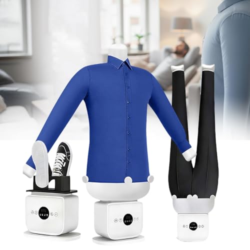 NzEupno Repasseur Automatique, SéChoir à Air Chaud Mains Libres, Repassage Rapide en 8 Minutes, DéFroisseur Gonflable Portable pour Chemises, Pantalons Et Chaussures A