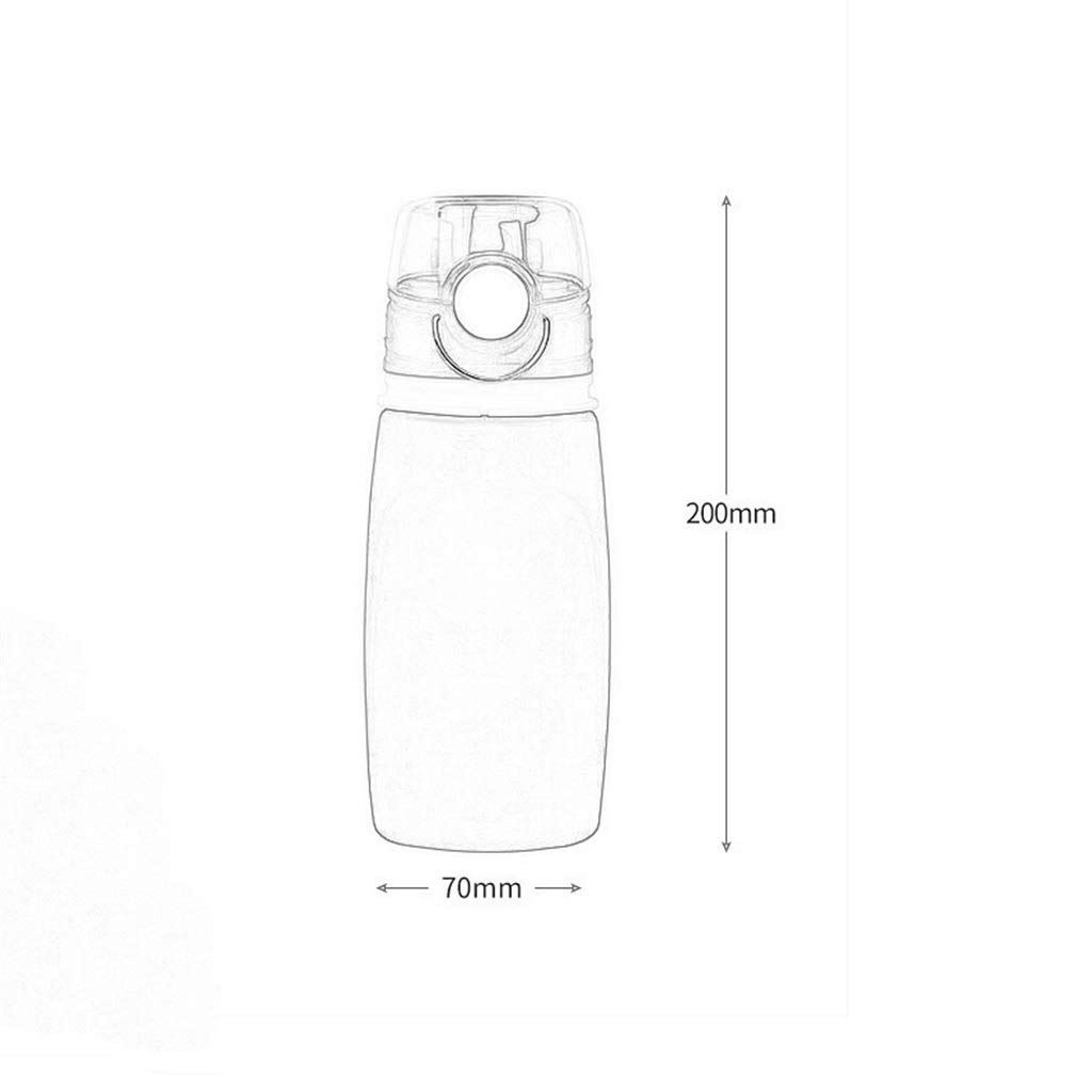 Taza De Agua Plegable, 550ml Gel De Sílice Viajes Al Aire Libre Fácil De Cargar Seguridad Y Salud (5 Colores)