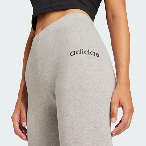 adidas Femme ESSENTIALS LINEAR COTTON LEGGINGS, Medium Grey Heather/Black, XS - Immagine 1