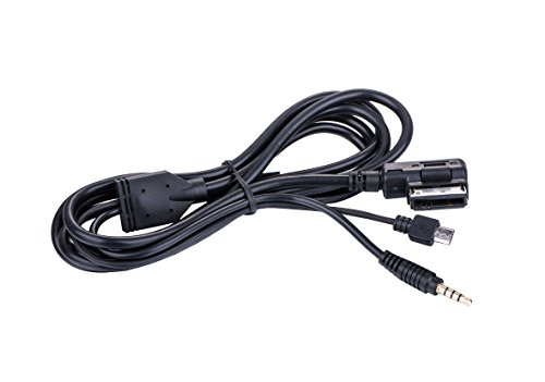 AUX Cable Compatible with Mercedes Benz 2010-2016 CLS E GL GLK ML S SL SLK R W Class Charging for Samsung Sony Xiaomi Phone MMI Socket