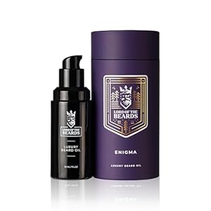 LORD OF THE BEARDS Premium Beard Oil for Men – Oud and Sandalwood Scented Grooming Beard Oil – Premium Beard Care with Organic Argan, Jojoba, Coconut Oils – Beard Growth Oil – 30 ml