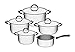 Produktbild Tramontina DUO SILICONE Topfset (5-teilig), Edelstahl 18/10, rostfrei, spülmaschinengeeignet, Induktion