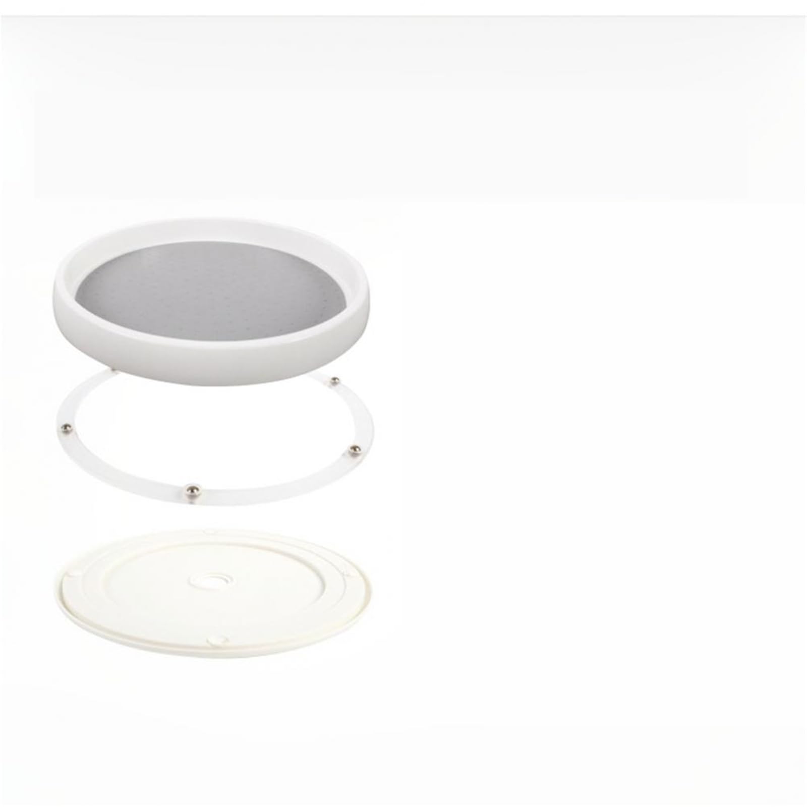 2 estantes giratorios de almacenamiento for cocina, organizador giratorio antideslizante, capacidad for especias, fácil usar para Nevera, Cocina(3.5x30.5cm)
