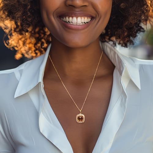 Ross-Simons 6.25 Carat Citrine and .90 ct. t.w. White Topaz Pendant Necklace in 18kt Gold Over Sterling2