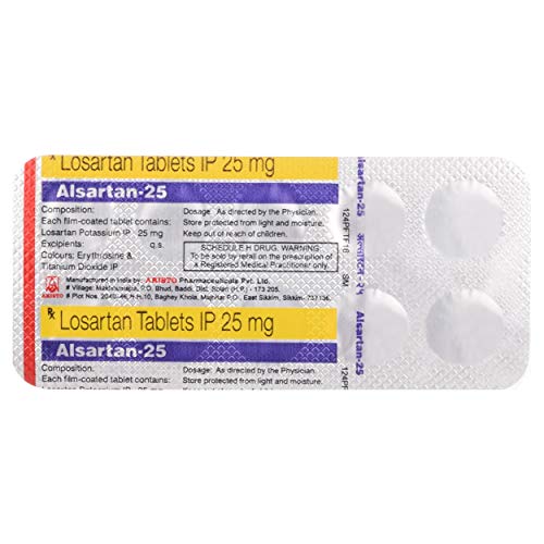 Image of Alsartan 25 - Strip of 10 Tablets