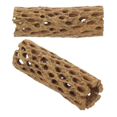 Milisten 2個 エビ館水族館 水槽の装飾品大 水族館の装飾 キット 蓋 水槽の付属品 砂 水槽装飾 水族館の家の装飾 水槽の洞窟の装飾 ブラインシュリンプ孵化場 樹脂 Light Brown