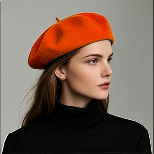 Image of Jolbndcv 6PCS Beret, French Beanie, Outdoor, Winter, Fashion Lady Hat | One Size Fits Most,Solid Color,Stretchable,for All Season