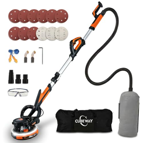 CUBEWAY Ponceuse Girafe 750W avec Aspiration Automatique, Ponceuse Murale Électrique