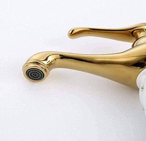 Rubinet de lavabo de mélange chaud et froid avec levier précis - 3