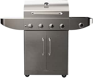 Teka Gourmet 4100G Outdoor Gas Barbecue 5 Burners Portable with Wheels, Stainless Steel Colour