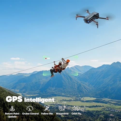Bwine F7MINI 4K Video 8K Photo Drones with Camera for Adults AI GPS Smart Return, Follow, Waypoint, Orbit Fly, Better for Beginner — view 6