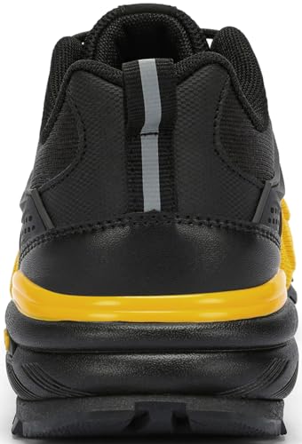 Kricely Zapatillas de Trail Running Hombre Zapatillas de Trekking Zapatos de Senderismo Ligero Antideslizantes AL Aire Libre Deporte Tenis Sneakers Amarillo 46 - imagen 6