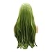 AFBeauty Soft Green Wig Olive Green Long Straight Lace Front Wigs for Women Pre Plucked Natural Hairline Synthetic Neon Color Wigs Glueless Hair Replacement Wigs Drag Queen Cosplay Daily 24Inch
