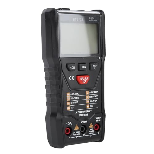 Multimètre numérique Ejoyous ET8103 en ABS robuste avec écran rétroéclairé - 2