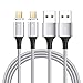 Produktbild Magnetisches Micro USB Kabel AVIWIS [2Stück 1M] Nylon Magnet Micro USB Schnellladekabel Android Handy Ladekabel für Samsung Galaxy S7/ S6/ J7,Xiaomi,Huawei, Wiko,Nexus,Motorola,Nokia,Kindle,Echo Dot