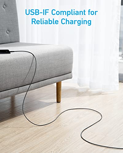 Anker USB A to USB C Cable, Charger Cord (2 Pack, 10FT), for iPhone 17 Series,Samsung Galaxy Note 10/S10+ S10, LG V30 (Black) - Image 4