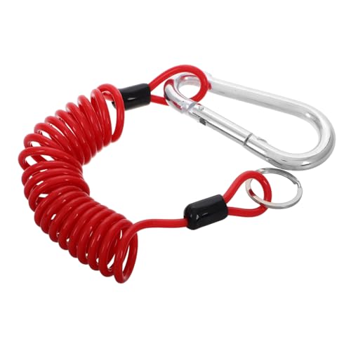 Cabilock Carbon Steel Trailer Cable for Rv Towing Emergency Breakaway Cable Kit with Spring Coiled Wire