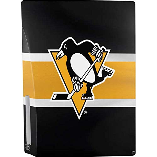 Skinit Decal Gaming Skin Compatible with PS5 Bundle - Officially Licensed NHL Pittsburgh Penguins Jersey Design