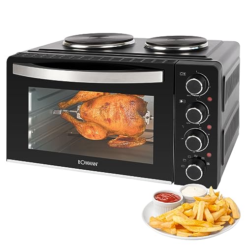 Combiné four 28L et double plaques de cuission Bomann KK6059CB