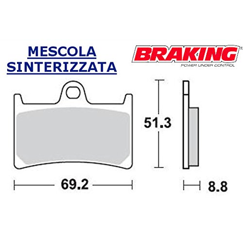 2 coppie pastiglie anteriori braking per yamaha