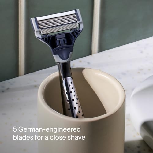 Harry's Original Shaving Kit for Men - Razor Handle, 5 Refills, Shave Gel - image 4
