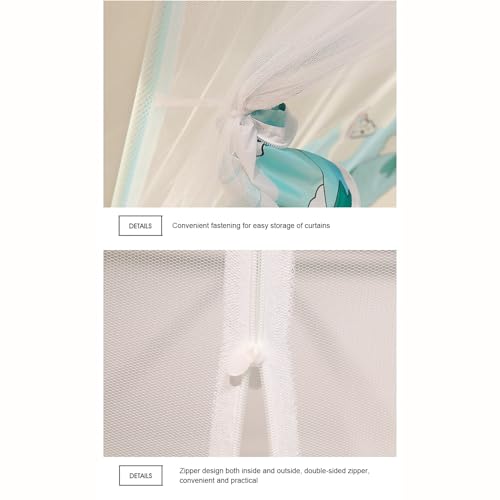 Mosquiteiro para cama, mosquiteiro dobrável para meninas, rede mosquiteira respirável de verão, tend