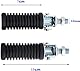 1 Paar klappbare Sozius-Fußrasten für Motorrad, Fußrasten hinten, 10 mm Gewinde, Aluminium, links und rechts