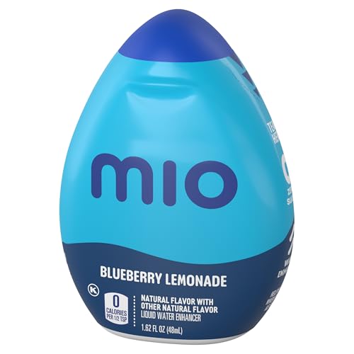 Image of MiO Liquid Water Enhancer for Sugar Free Flavored Hydration and Drink Mixing, Naturally Flavored Water Drops, Blueberry Lemonade, 1.62 Fluid Ounce (Pack of 6)