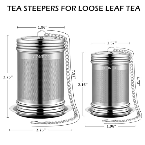 ECONPON Reusable Tea Steeper Extra Fine Mesh Infuser