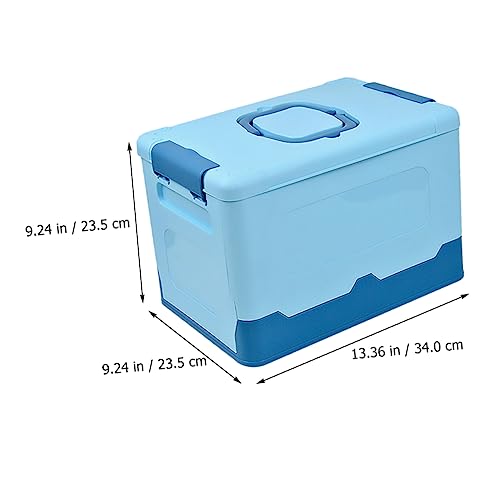 Caisse pliable rangement en plastique avec couvercle pour maison