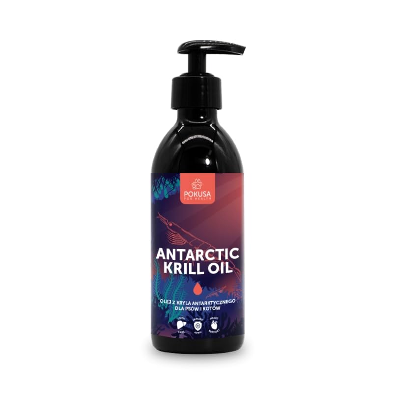POKUSA Antarctic Krill Oil - Antarktisches Krillöl für Hunde und Katzen 250ml