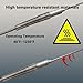 2-Pack TL1915SL K-Type Thermocouple Probe Length 6in / 0.06in /40 in Flexible Temperature Senso -40℉~1230℉ High Temp Probe for Industrial HVAC Automotive Furnace