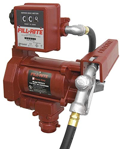 Fill-Rite 1/3 HP Cast Iron Rotary Vane Manual Fuel Transfer Pump, 20 GPM, 115VAC - FR701V