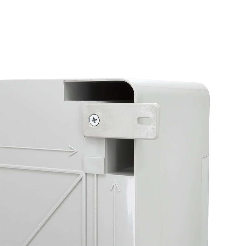 ELS Elektrotechnika Armario de distribución industrial IP65, placa de montaje galvanizada, con junta perimetral, carcasa de pared, carcasa vacía, plástico ABS, armario vacío, 220 x 310 x 140