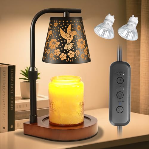 Candle Warmer Lamp with Timer & Dimmer - Adjustable Height
