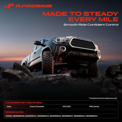 A-Premium Rear Shock Absorbers, Set of 2 - Compatible with Jeep by A-Premium - Used condition - Image 2
