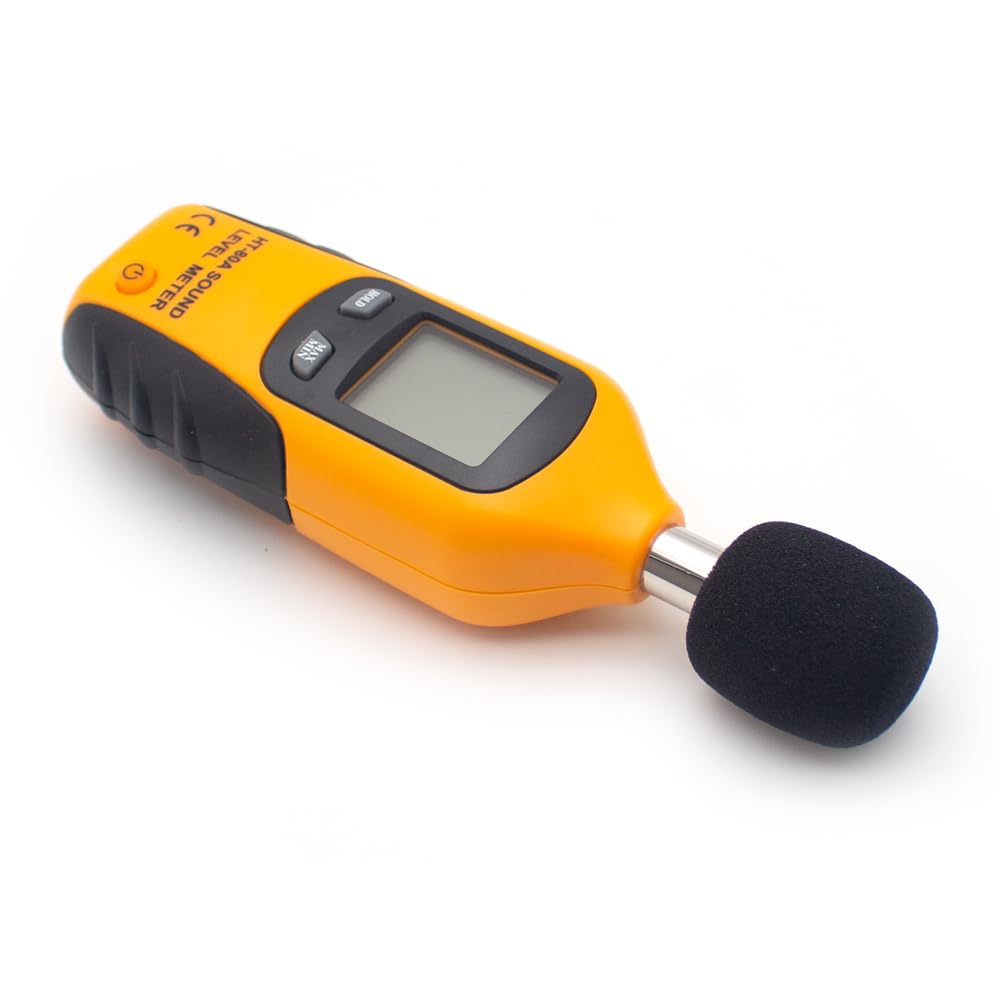 Toplionace HT-80A Décibelmètre, Sonomètre Numérique 30-130dB Outil de Mesure du Bruit Audio