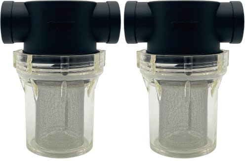 Image of 3 /4 inch Female NPT in-Line Strainer with 40 mesh Stainless Steel Filter Screen (Pack of 2)