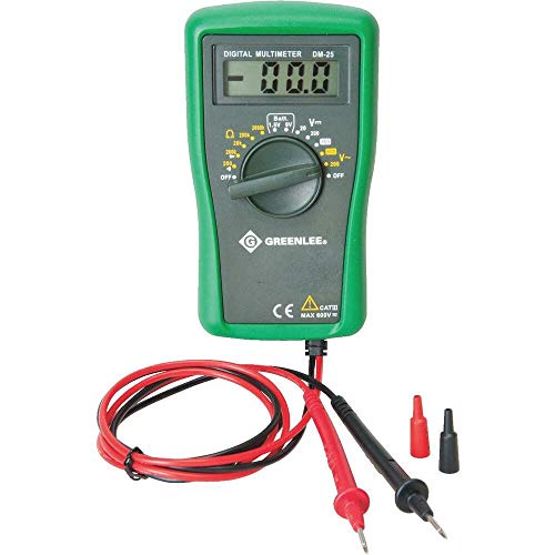 Greenlee 6-Function Manual Ranging Digital Multimeter DM-25-1 Each