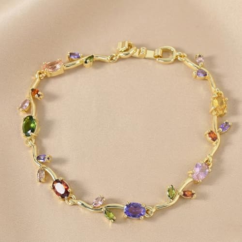 Image of SALTY Tulip Bracelet for Women Anti Tarnish | Fancy Floral Bracelet | Jewellery Gifts | Hand Band | Fashion Accessories for Girls | Minimal Jewelry Design | Gift for Rakhi | Gift for Diwali, Christmas, Marriage, Birthday