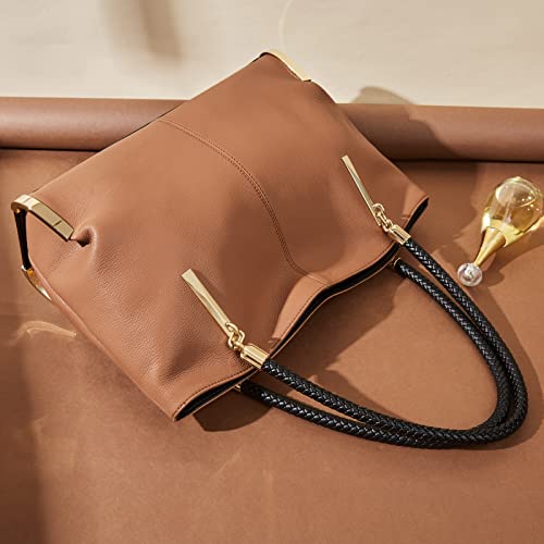 Image of FOXLOVER Large Capacity Tote Handbags for Women, Women's Top-handle Bags Fashion Shoulder Bags Purses Minimalist design