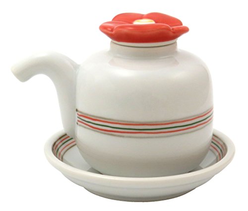 24to3西富陶磁器 波佐見焼 仙右エ門窯 駒筋椿 醤油差し