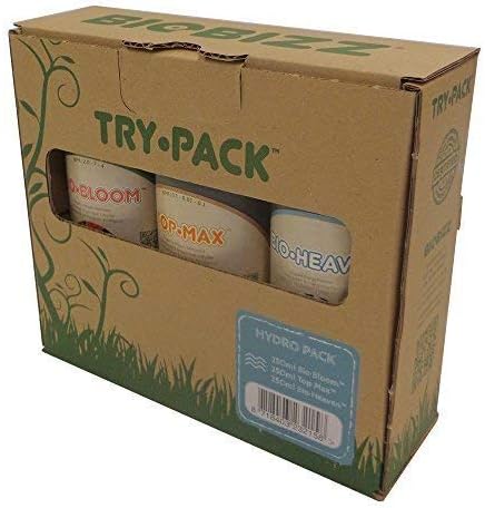 BioBizzNA Try-Pack Hydro Fertilizer, 250ml, 3-Pack by