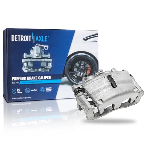 Image of Detroit Axle - Front Right Brake Caliper w /Bracket for 06-07 Buick Rainier