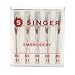 SINGER Universal Embroidery Sewing Machine Needles, 80/12, 5-Count